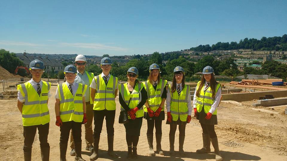 IKB students on site with Campbell Reith